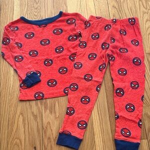 Kids Red Spiderman Pajama Set - Long Sleeve Top & Pants